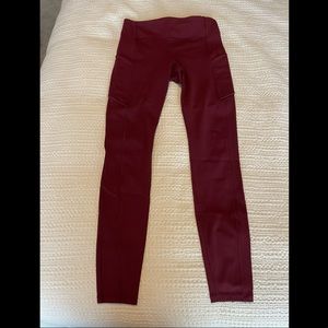 Maroon Lululemon Leggings